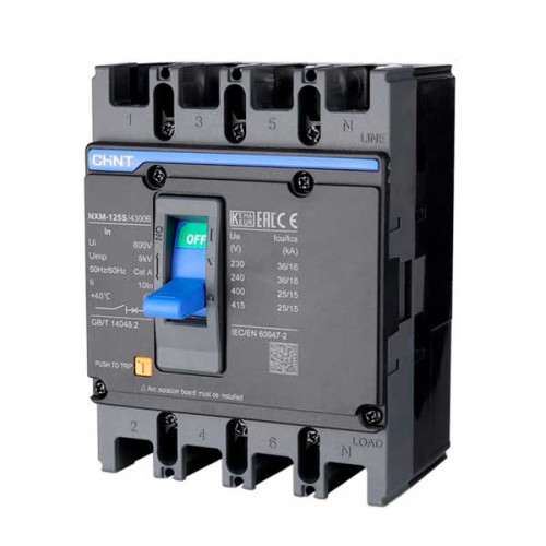 MCCB Chint NXM-125S/4300 32A 25kA 4P